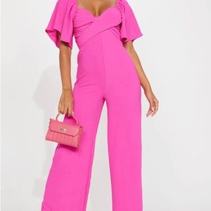 NWT Barbie pink jumpsuit